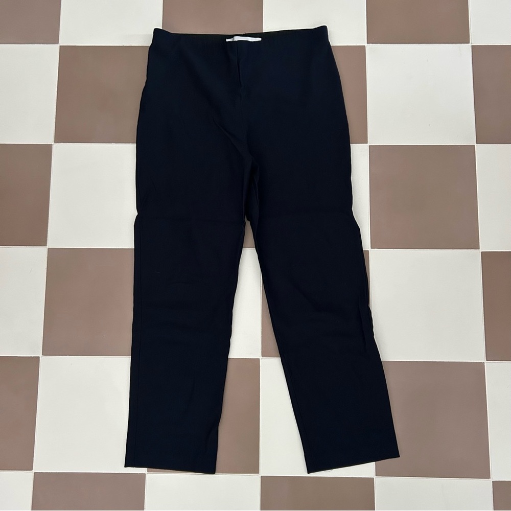 Sara Campbell Sheri Navy Blue Pull Up Elastic Waist Crop Pant Size Small
